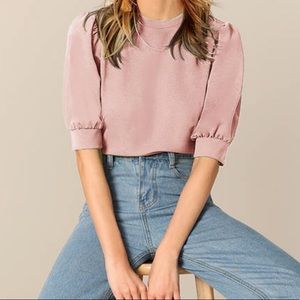 Puff Sleeve Top - Pink